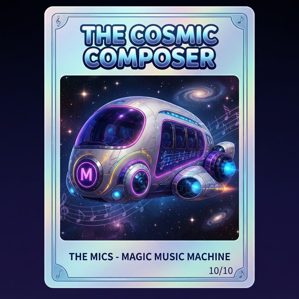 The Cosmic Composer collectible card art