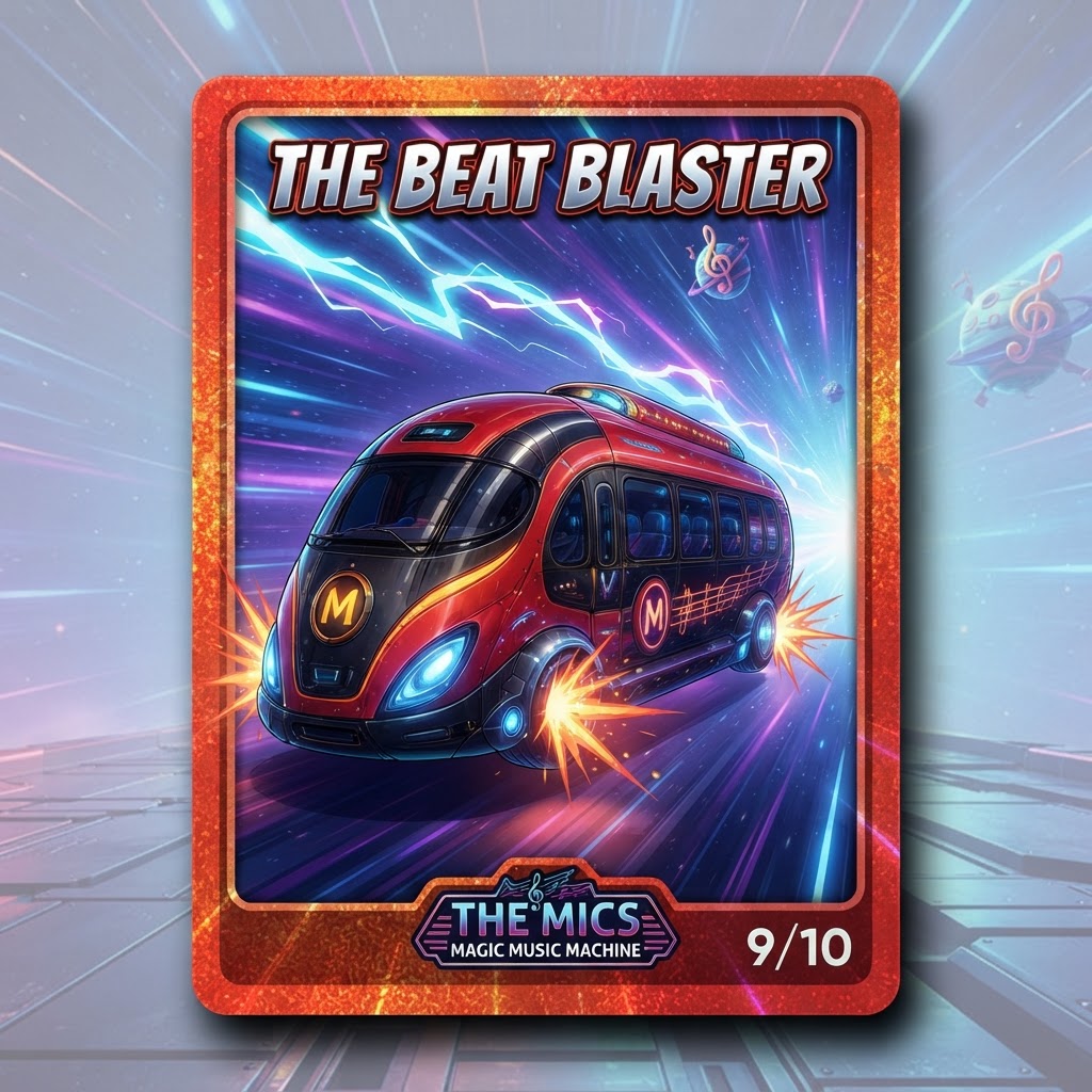 The Beat Blaster collectible card art
