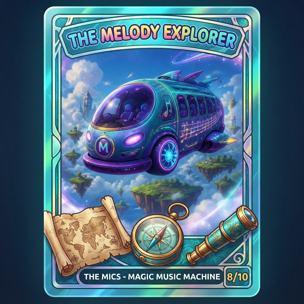 The Melody Explorer collectible card art